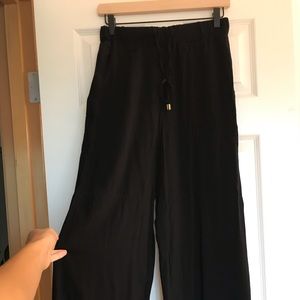 H&M black flowy pants